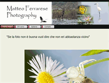Tablet Screenshot of matteoferrarese.com